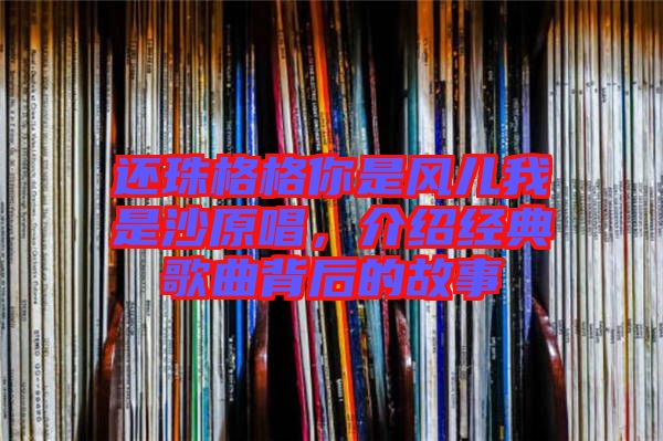 還珠格格你是風(fēng)兒我是沙原唱，介紹經(jīng)典歌曲背后的故事