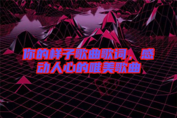 你的樣子歌曲歌詞，感動人心的唯美歌曲
