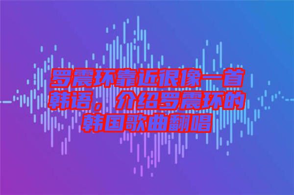 羅震環(huán)靠近很像一首韓語(yǔ)，介紹羅震環(huán)的韓國(guó)歌曲翻唱