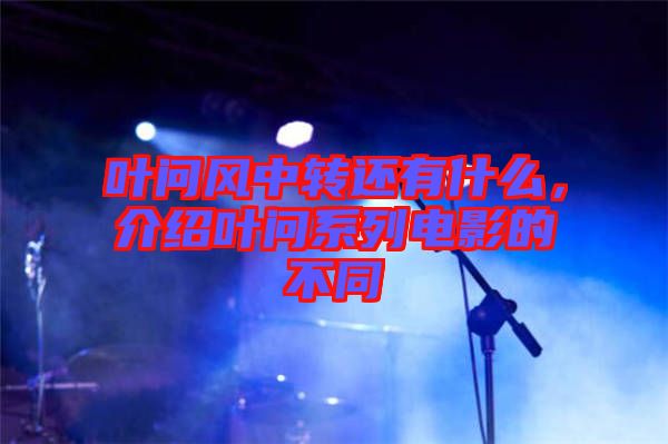 葉問風(fēng)中轉(zhuǎn)還有什么，介紹葉問系列電影的不同