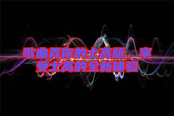 歌曲弄你的士高版，享受士高的全新體驗