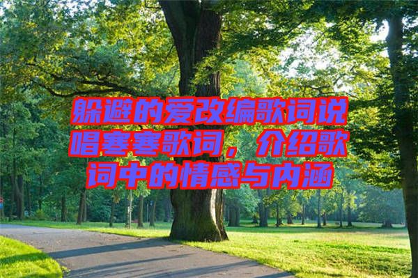 躲避的愛(ài)改編歌詞說(shuō)唱寒寒歌詞，介紹歌詞中的情感與內(nèi)涵