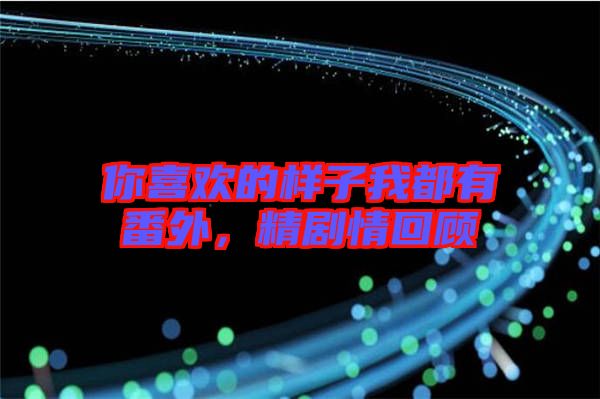 你喜歡的樣子我都有番外，精劇情回顧