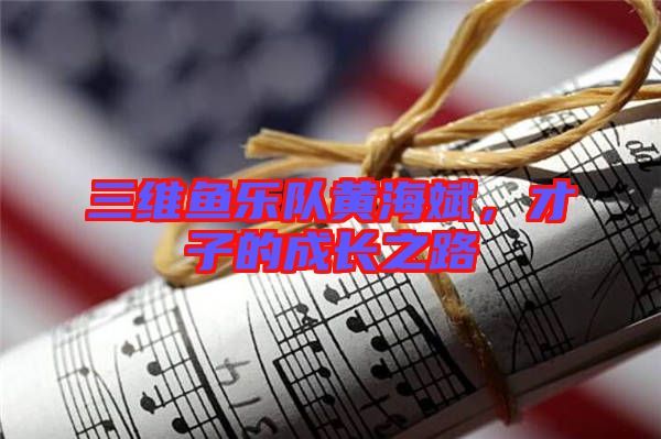 三維魚樂隊黃海斌，才子的成長之路