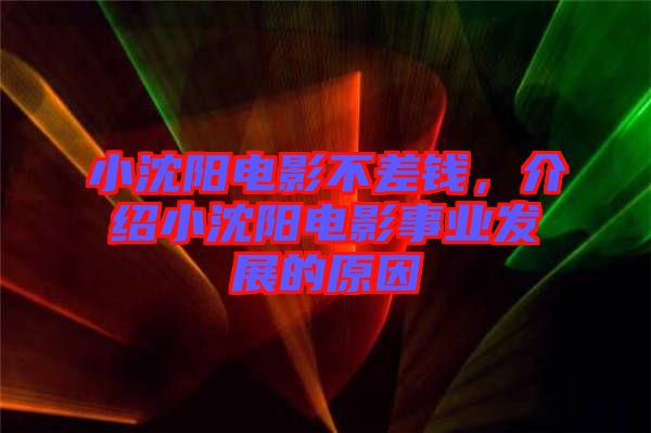 小沈陽電影不差錢，介紹小沈陽電影事業(yè)發(fā)展的原因