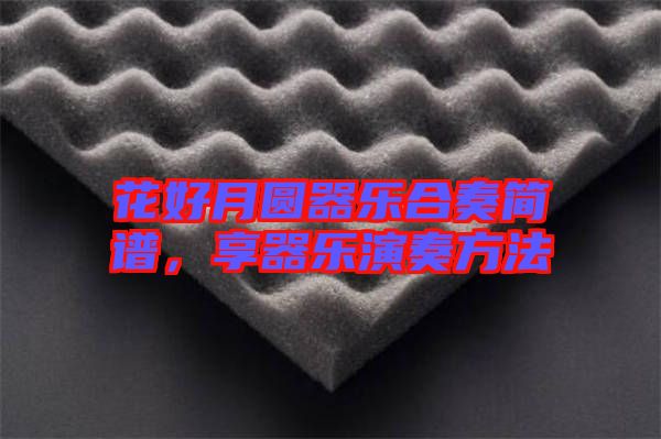 花好月圓器樂合奏簡譜，享器樂演奏方法
