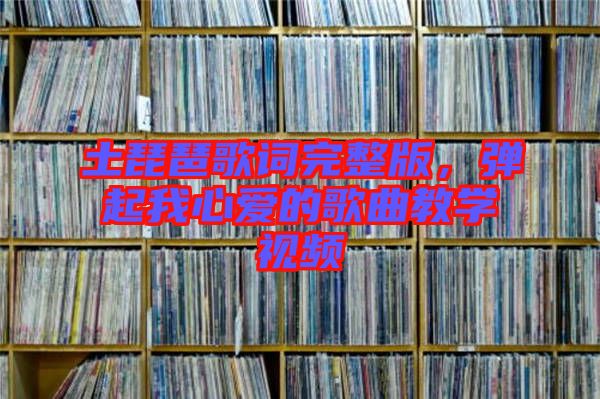 土琵琶歌詞完整版，彈起我心愛的歌曲教學(xué)視頻
